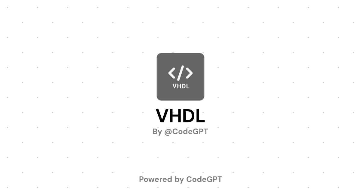 VHDL - CodeGPT